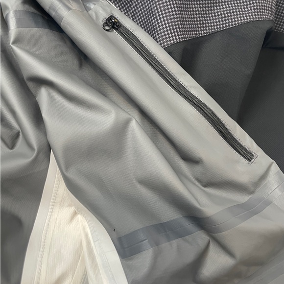 FootJoy Men's HydroLite ZIP Golf Rain Jacket WATERPROOF CHARCOAL HOUNDSTOOTH XL - Picture 9 of 16